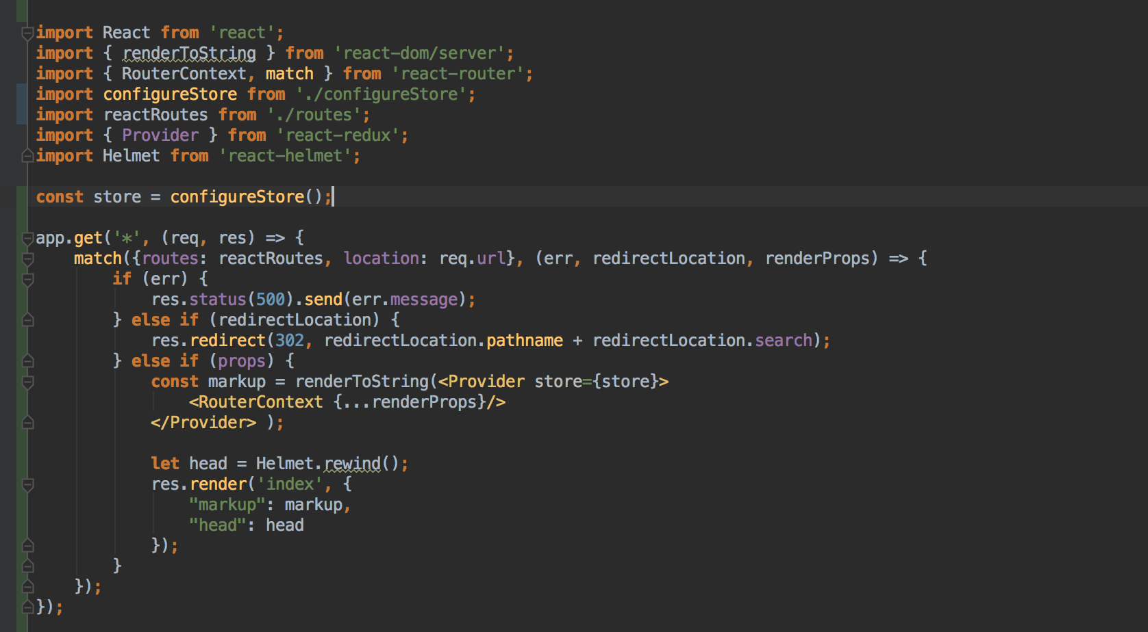 react